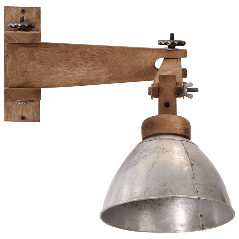Load image into Gallery viewer, Vidaxl wandlamp 25 w e27 vintage zilverkleurig
