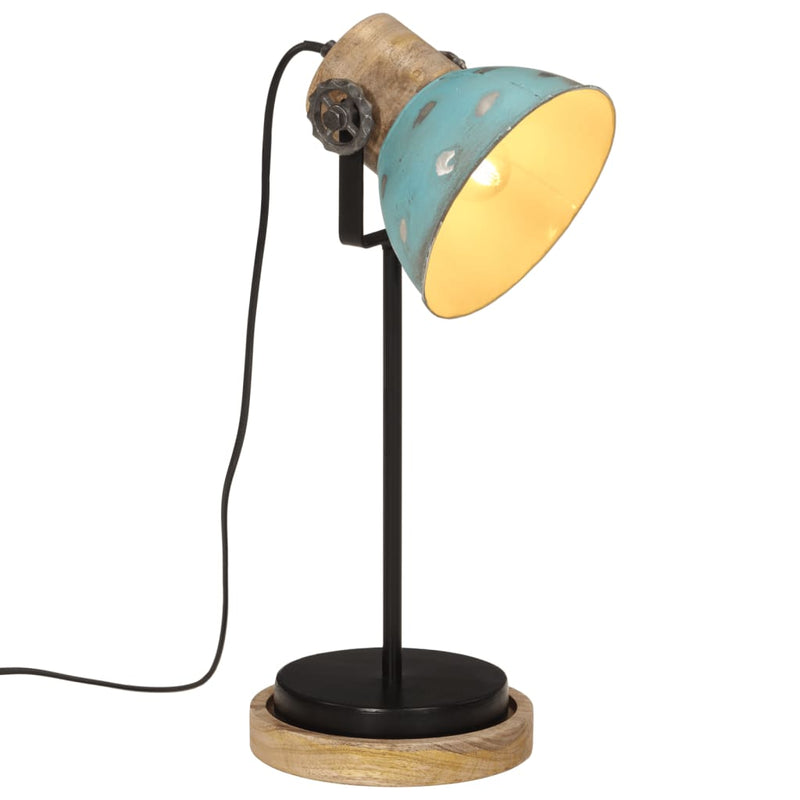 Load image into Gallery viewer, Vidaxl bureaulamp 25 w e27 17x17x50 cm verweerd blauw

