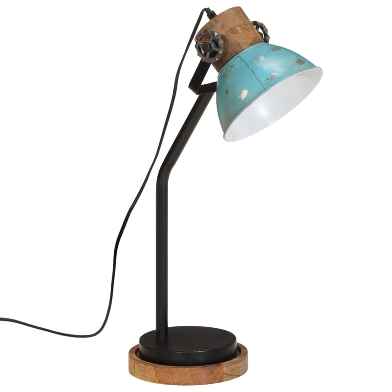 Load image into Gallery viewer, Vidaxl bureaulamp 25 w e27 18x18x60 cm verweerd blauw
