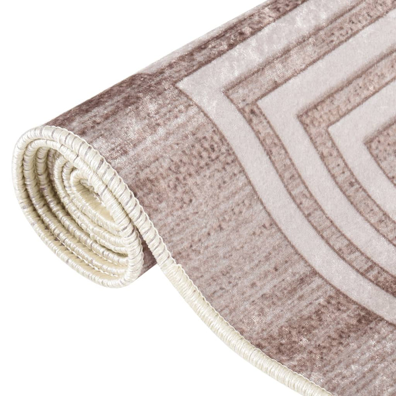 Load image into Gallery viewer, Vidaxl vloerkleed wasbaar anti-slip 150x230 cm beige
