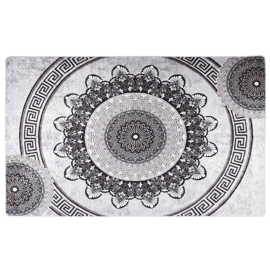 VidaXL Vloerkleed wasbaar anti-slip 120x170 cm meerkleurig