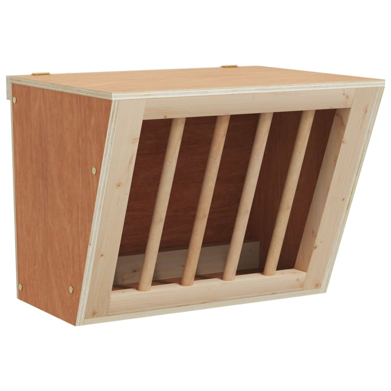 Afbeelding laden in galerijviewer, Vidaxl hooiruif voor konijnen 25x18,5x20,5 cm massief vurenhout
