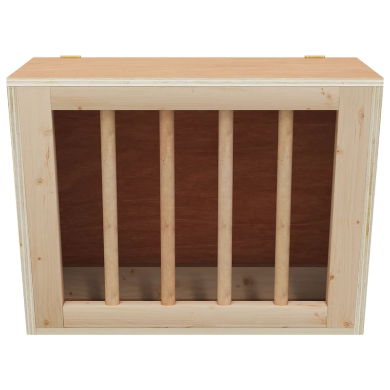 Afbeelding laden in galerijviewer, Vidaxl hooiruif voor konijnen 25x18,5x20,5 cm massief vurenhout

