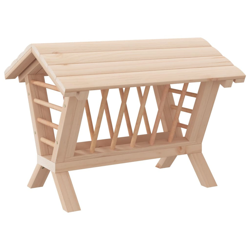 ギャラリービューアに画像をロードする, Vidaxl hooiruif voor konijnen 44x33x33 cm massief vurenhout

