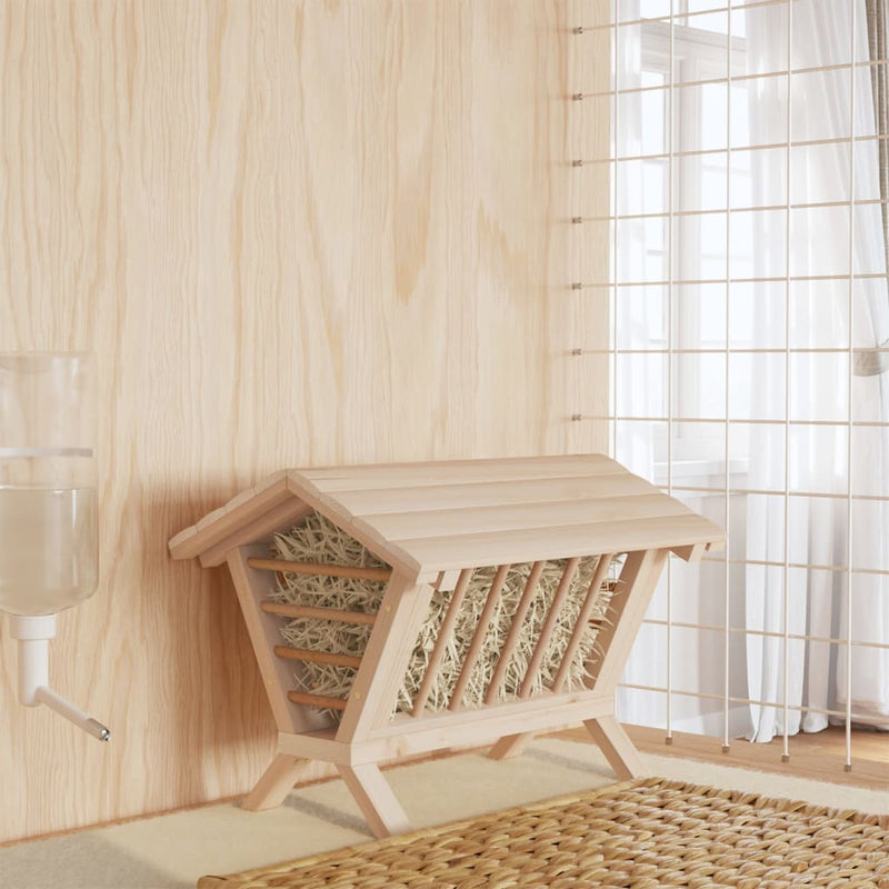 ギャラリービューアに画像をロードする, Vidaxl hooiruif voor konijnen 44x33x33 cm massief vurenhout
