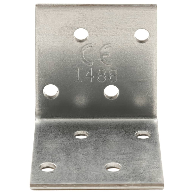 Load image into Gallery viewer, VidaXL Hoekbeugels 100 stuks 2 mm 40x40x40 mm gegalvaniseerd staal
