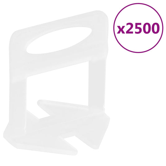 Vidaxl nivelleerklemmen voor tegels 2500 st 3 mm