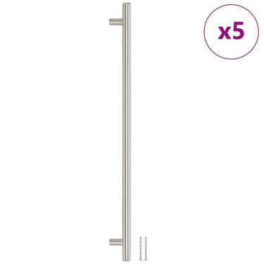 Vidaxl handvatten 5 st 480 mm roestvrij staal zilverkleurig