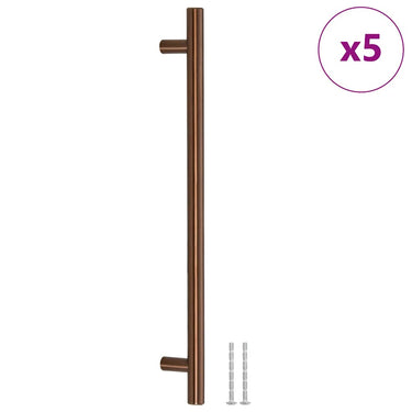 Vidaxl handvatten 5 st 224 mm roestvrij staal bronskleurig