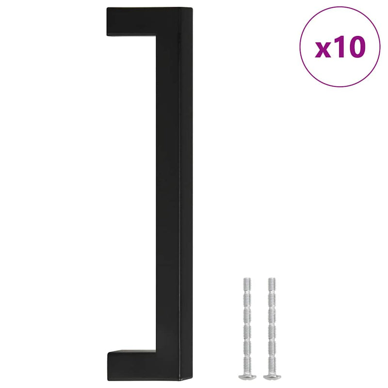 Load image into Gallery viewer, Vidaxl handvatten 10 st 160 mm roestvrij staal zwart
