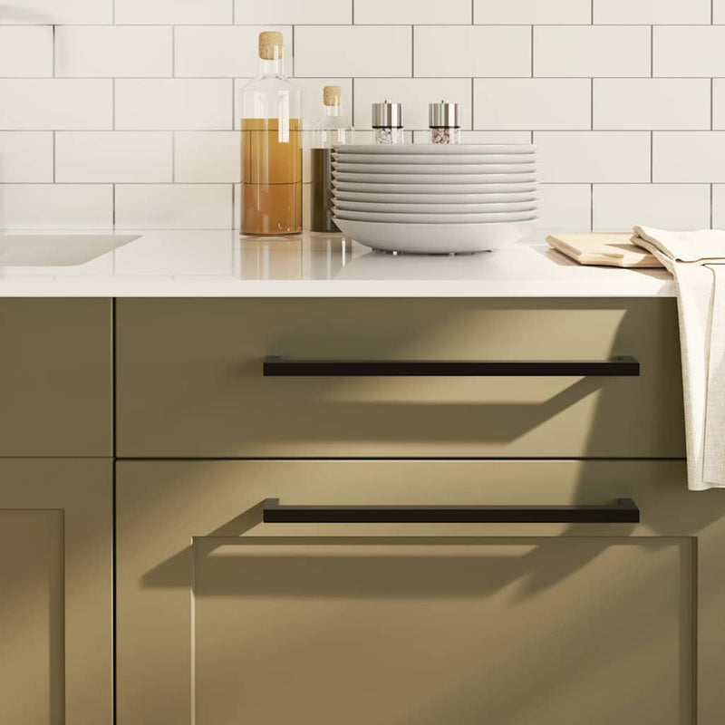 Load image into Gallery viewer, Vidaxl handvatten 5 st 320 mm roestvrij staal zwart
