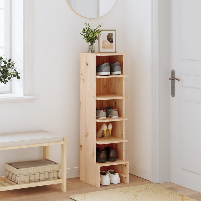 Load image into Gallery viewer, VidaXL Schoenenkast 28x30x104 cm massief grenenhout
