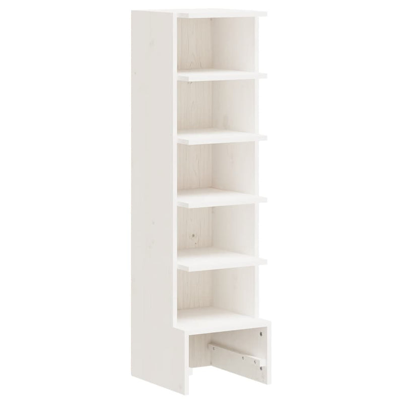 Load image into Gallery viewer, VidaXL Schoenenkast 28x30x104 cm massief grenenhout wit
