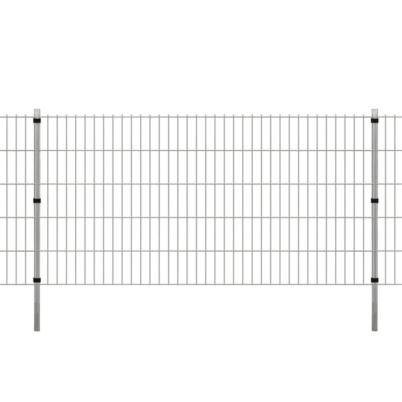 Load image into Gallery viewer, VidaXL Schuttingpalen 10 st 150 cm gegalvaniseerd staal zilverkleurig
