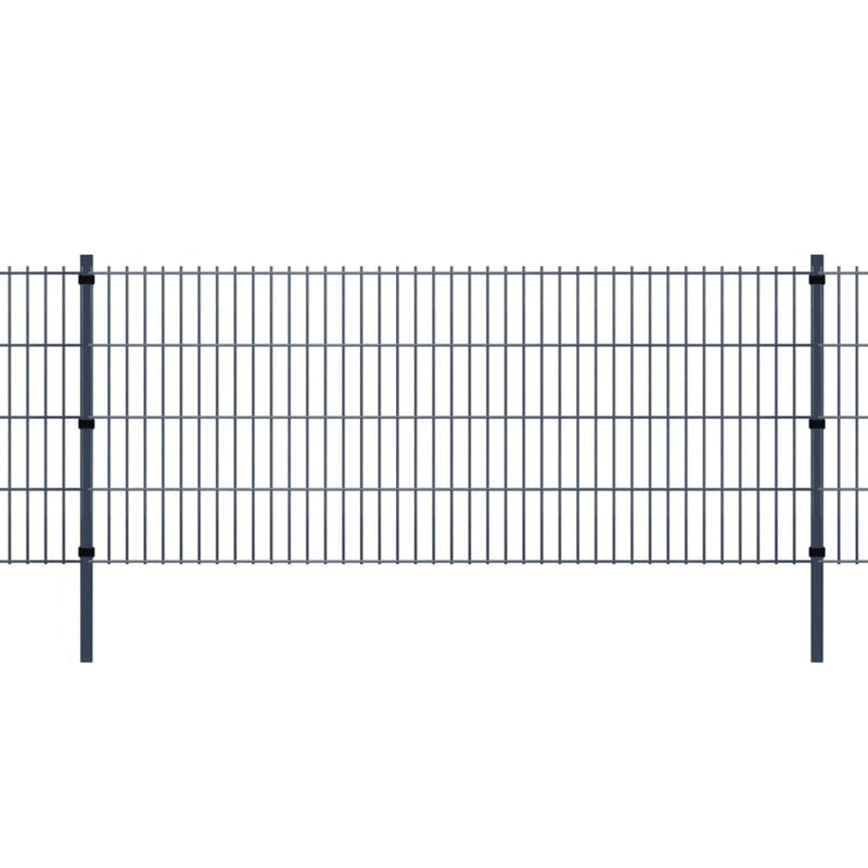 Load image into Gallery viewer, VidaXL Schuttingpalen 20 st 150 cm gegalvaniseerd staal grijs
