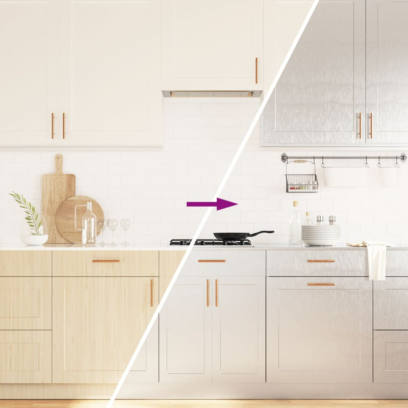 Load image into Gallery viewer, VidaXL Meubelfolies zelfklevend 90x500 cm PET zilverkleurig
