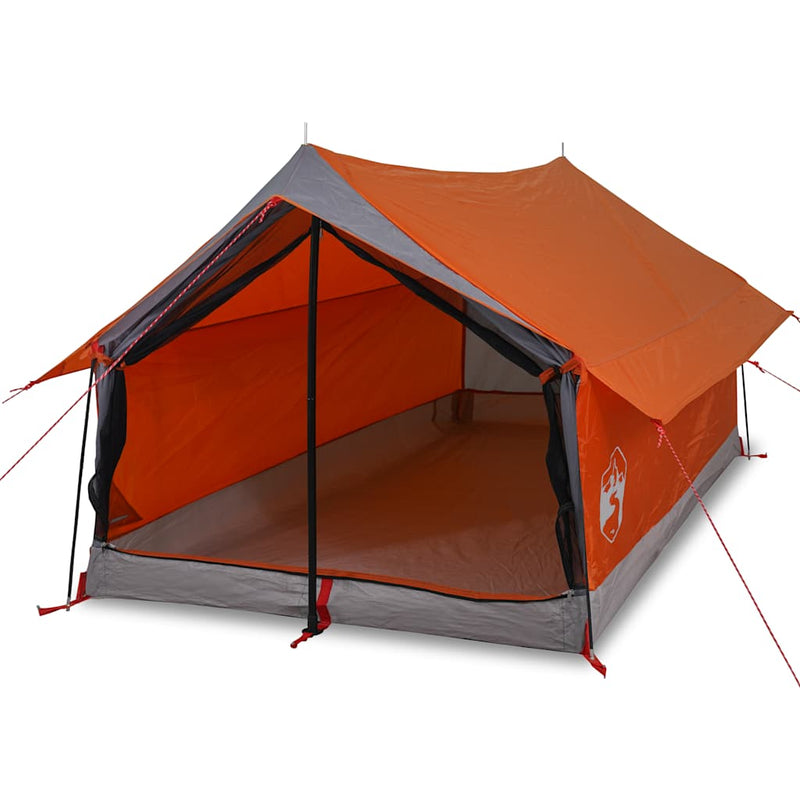 Load image into Gallery viewer, Vidaxl tent 2-persoons waterdicht grijs en oranje
