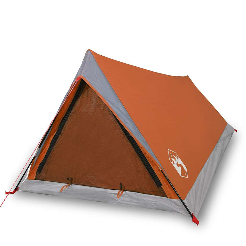 Load image into Gallery viewer, Vidaxl tent 2-persoons waterdicht grijs en oranje

