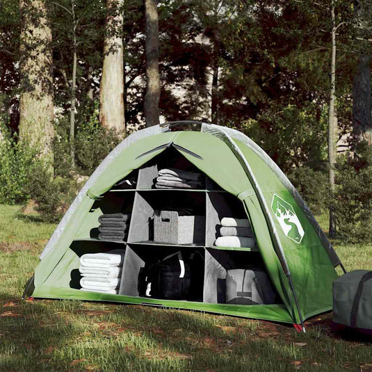 Vidaxl opbergtent 9 vakken waterdicht groen