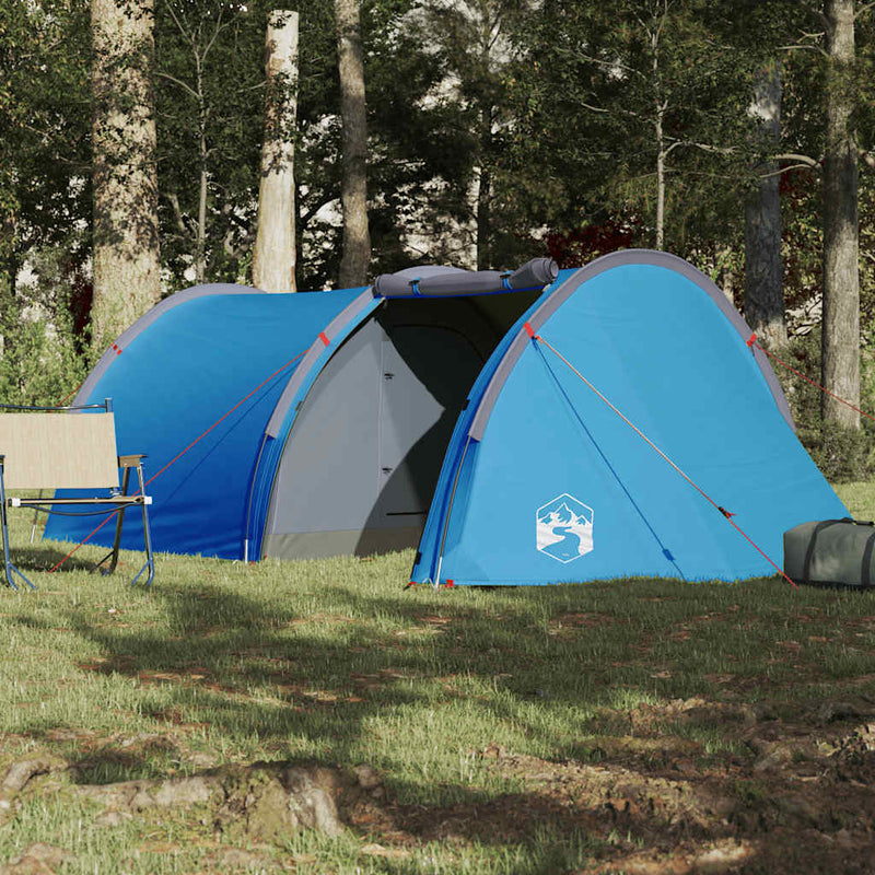 Load image into Gallery viewer, Vidaxl tunneltent 4-persoons waterdicht blauw
