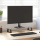 Vidaxl monitorstandaard 60x20x8 cm gehard glas en metaal zwart