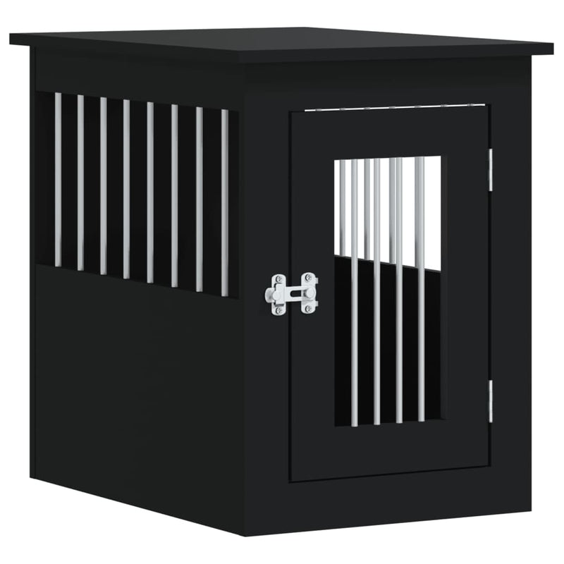 Load image into Gallery viewer, Vidaxl hondenbench 45x62x59 cm bewerkt hout zwart
