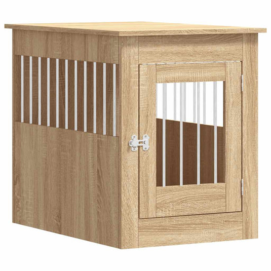 Vidaxl hondenbench 55 x 80 x 68 cm bewerkt hout sonoma eikenkleurig