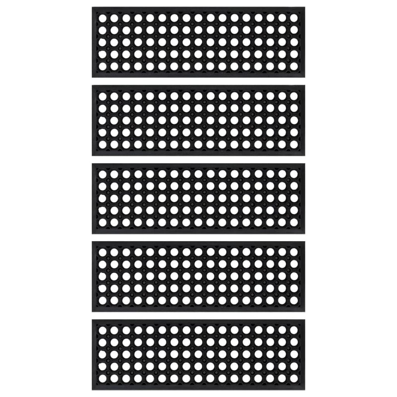 ギャラリービューアに画像をロードする, Vidaxl trapmatten 5 st 25x75 cm rubber
