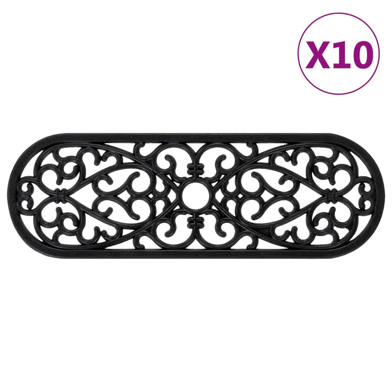 Load image into Gallery viewer, Vidaxl trapmatten 10 st 25x75 cm rubber

