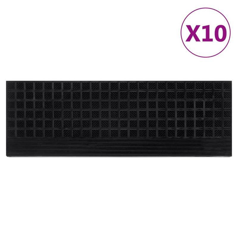 Load image into Gallery viewer, Vidaxl trapmatten 10 st 25x75 cm rubber

