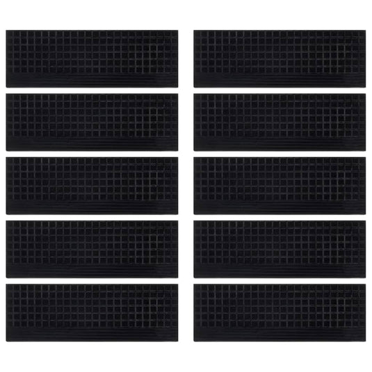 Vidaxl trapmatten 10 st 25x75 cm rubber