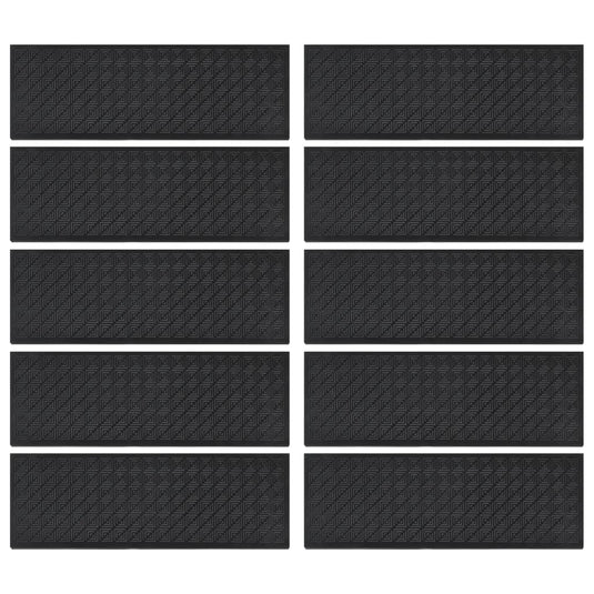 Vidaxl trapmatten 10 st 25x75 cm rubber