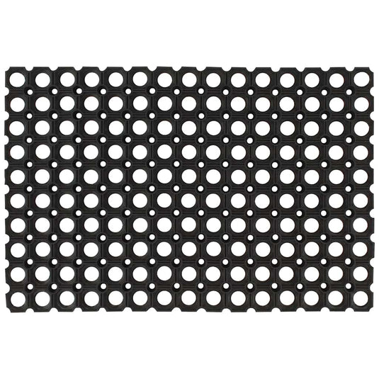 Vidaxl deurmat rechthoekig 60x80 cm rubber