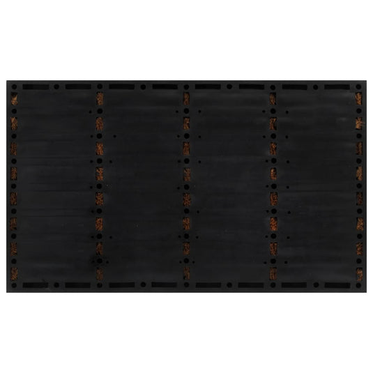 Vidaxl deurmat rechthoekig 45x75 cm rubber en kokosvezel