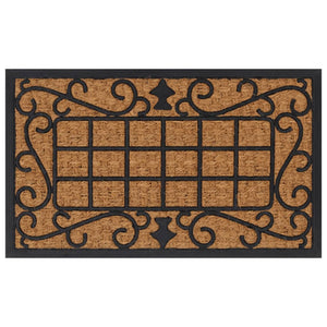 Vidaxl deurmat rechthoekig 45x75 cm rubber en kokosvezel
