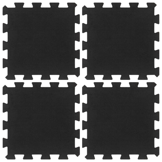 Vidaxl rubbertegels 4 st 16 mm 30x30 cm zwart