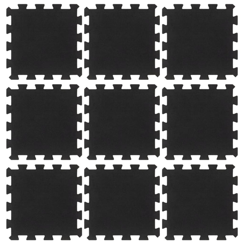 Load image into Gallery viewer, Vidaxl rubbertegels 9 st 16 mm 30x30 cm zwart
