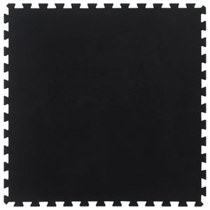 Vidaxl rubbertegel 12 mm 100x100 cm zwart