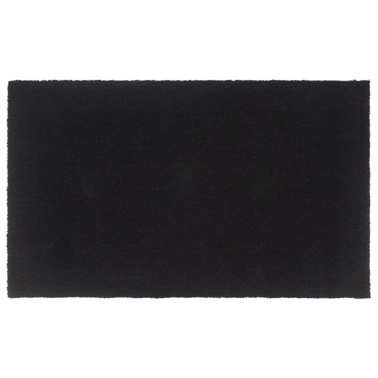 Vidaxl deurmat 90x150 cm getufte kokosvezel zwart