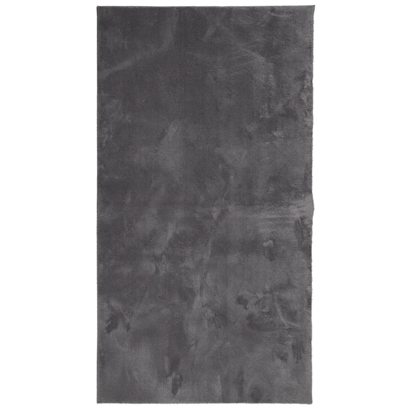 Load image into Gallery viewer, Vidaxl vloerkleed huarte laagpolig zacht wasbaar 60x110 cm antraciet
