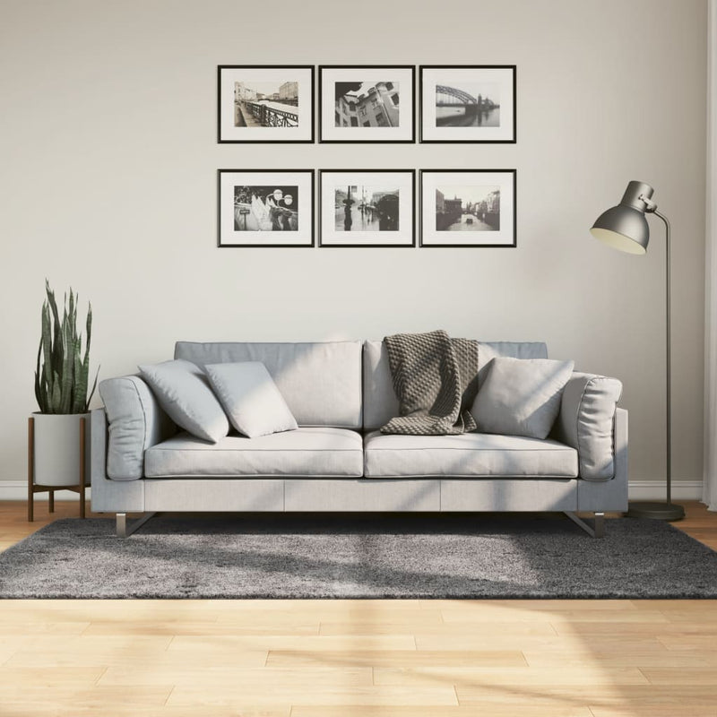 Load image into Gallery viewer, Vidaxl vloerkleed huarte laagpolig zacht wasbaar 120x170 cm antraciet
