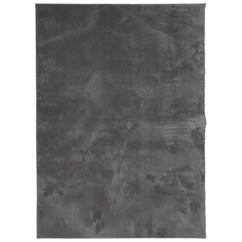 Load image into Gallery viewer, Vidaxl vloerkleed huarte laagpolig zacht wasbaar 140x200 cm antraciet
