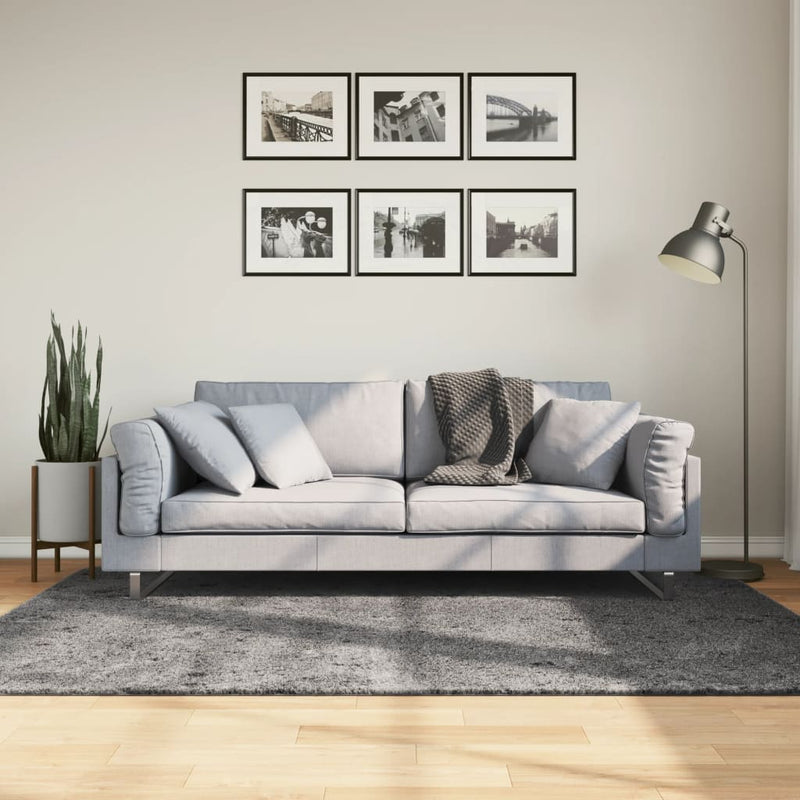 Load image into Gallery viewer, Vidaxl vloerkleed huarte laagpolig zacht wasbaar 140x200 cm antraciet

