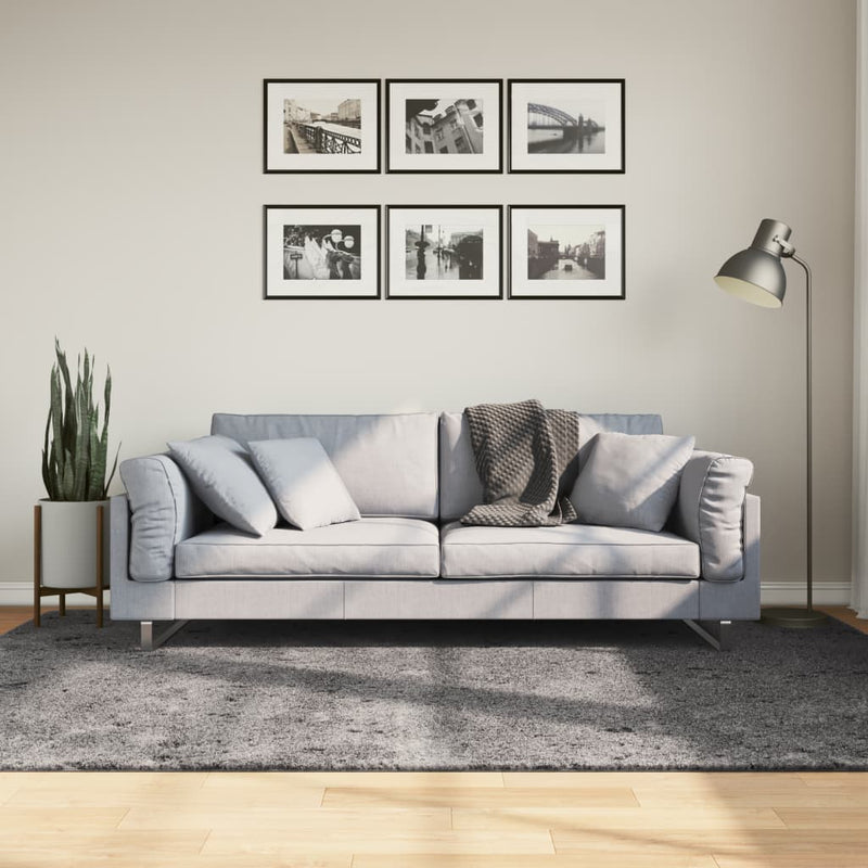 Load image into Gallery viewer, Vidaxl vloerkleed huarte laagpolig zacht wasbaar 160x230 cm antraciet
