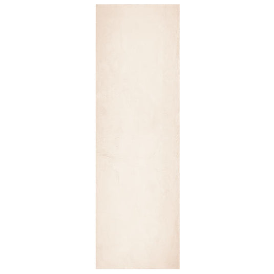Vidaxl vloerkleed huarte laagpolig zacht wasbaar 80x250 cm beige