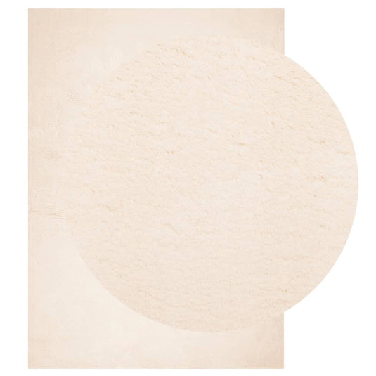 Vidaxl vloerkleed huarte laagpolig zacht wasbaar 240x340 cm beige