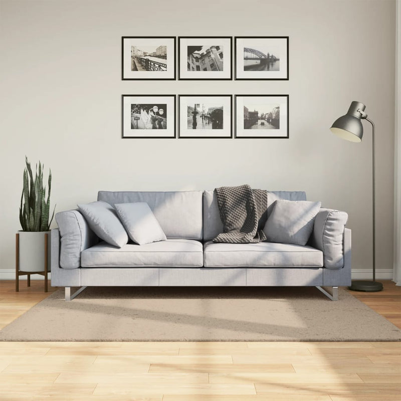 Load image into Gallery viewer, Vidaxl vloerkleed huarte laagpolig zacht wasbaar 120x170cm zandkleurig
