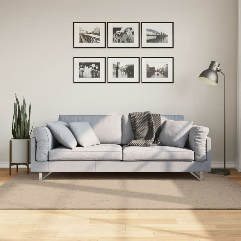 Load image into Gallery viewer, Vidaxl vloerkleed huarte laagpolig zacht wasbaar 140x200cm zandkleurig
