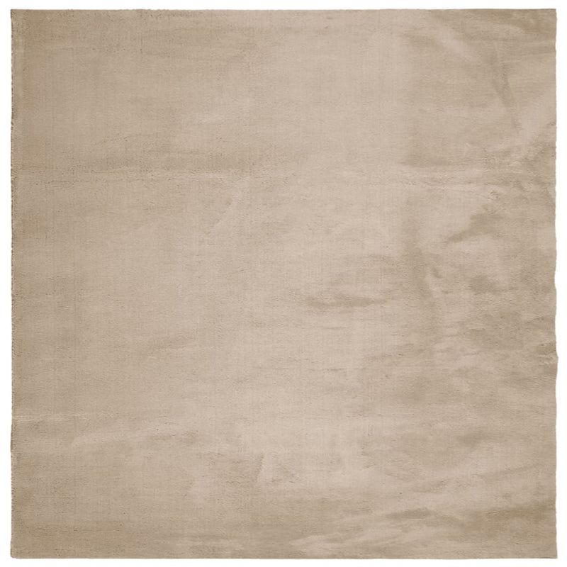 Chargez l'image dans la visionneuse de la galerie, Vidaxl vloerkleed huarte laagpolig zacht wasbaar 160x160cm zandkleurig
