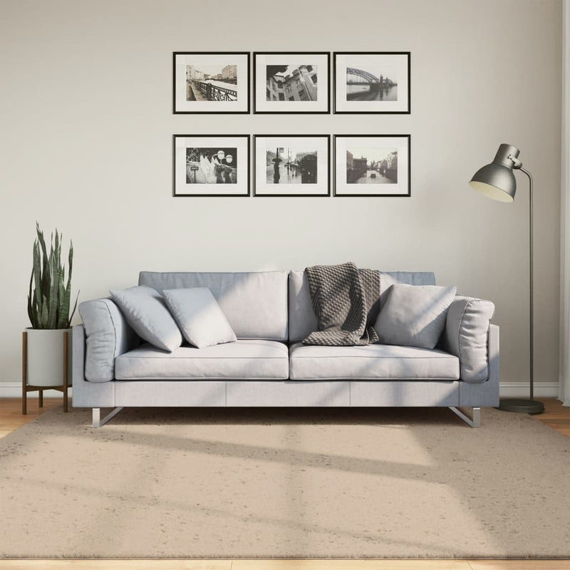 Load image into Gallery viewer, Vidaxl vloerkleed huarte laagpolig zacht wasbaar 200x200cm zandkleurig
